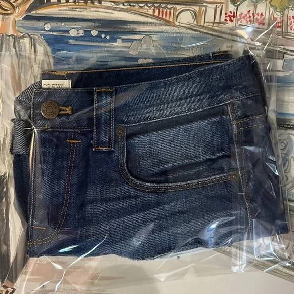 J.Crew Factory Distressed Denim Jean Shorts Cuffed Uncuffed Size 27 - Picture 7 of 7